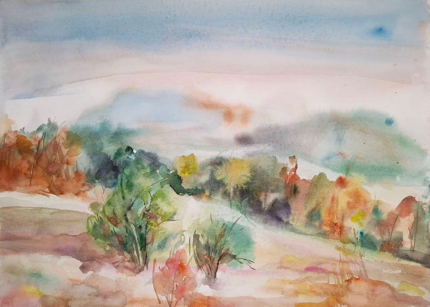 „Есенни отблясъци“ акварел 50на70 80евро post featured image