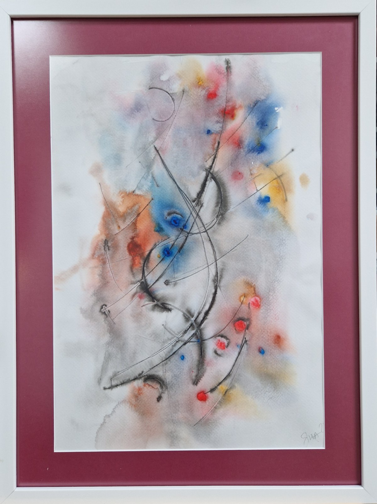 „Музикални частици“ акварел 35на50 120евро post featured image