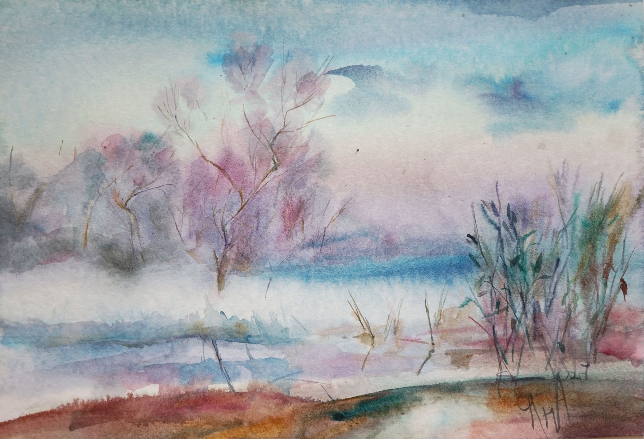 сповен от сън акварел 35 50 цена 70евро post featured image